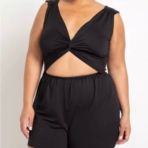 Eloquii One Piece Romper Bathing Suit